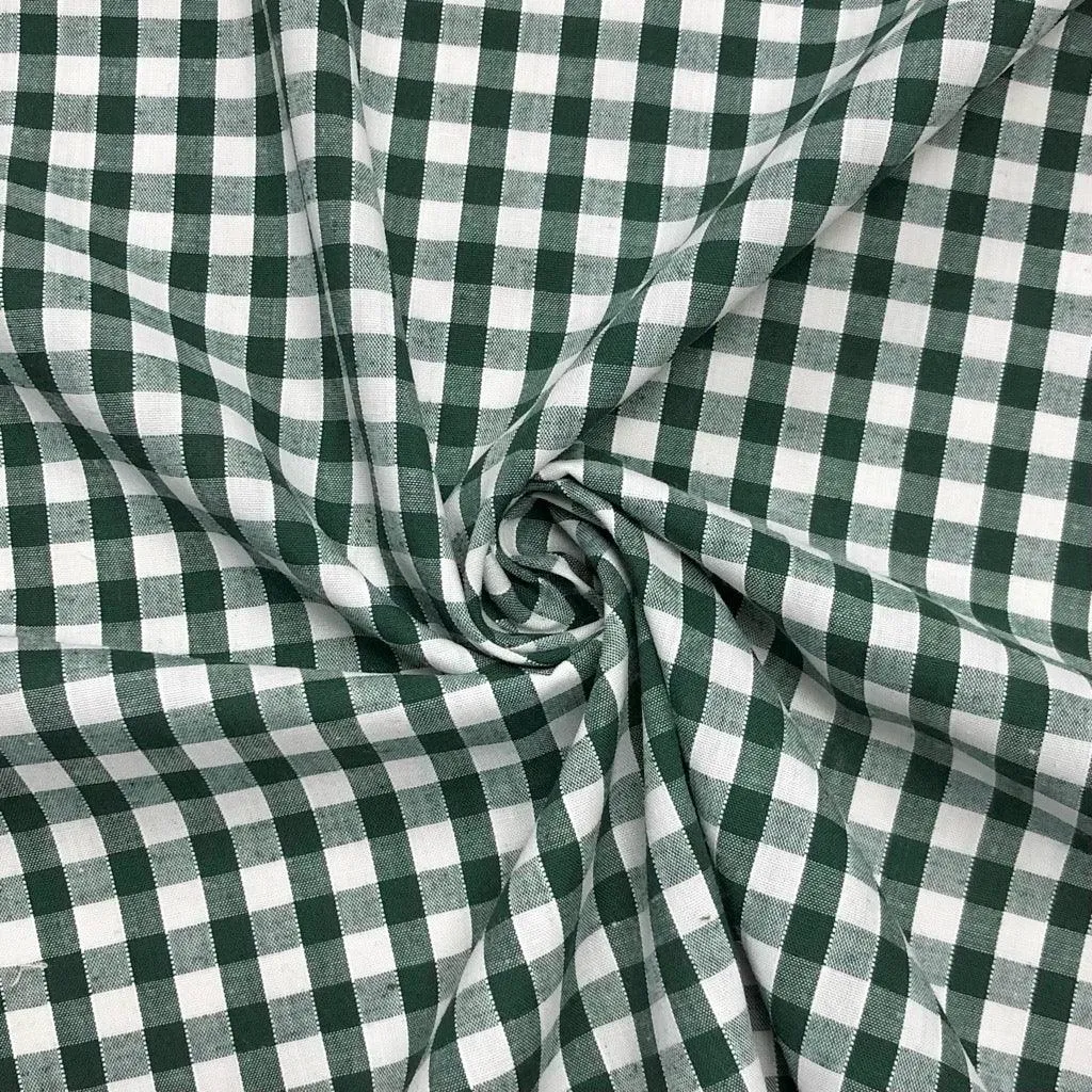 1/4 inch Gingham Polycotton Fabric - Full 30m Roll