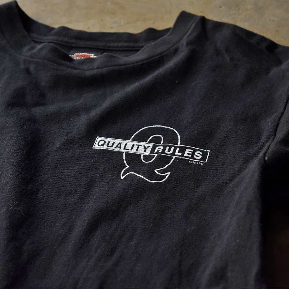 90's　Harley-Davidson/ハーレー・ダビッドソン “QUALITY RULES” プリント Tシャツ　USA製　230905