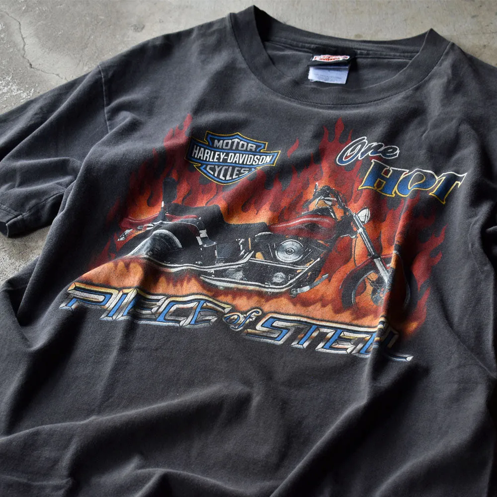 90's　Harley-Davidson/ハーレー・ダビッドソン "PIECE＆STEEL" Tシャツ　USA製　230701