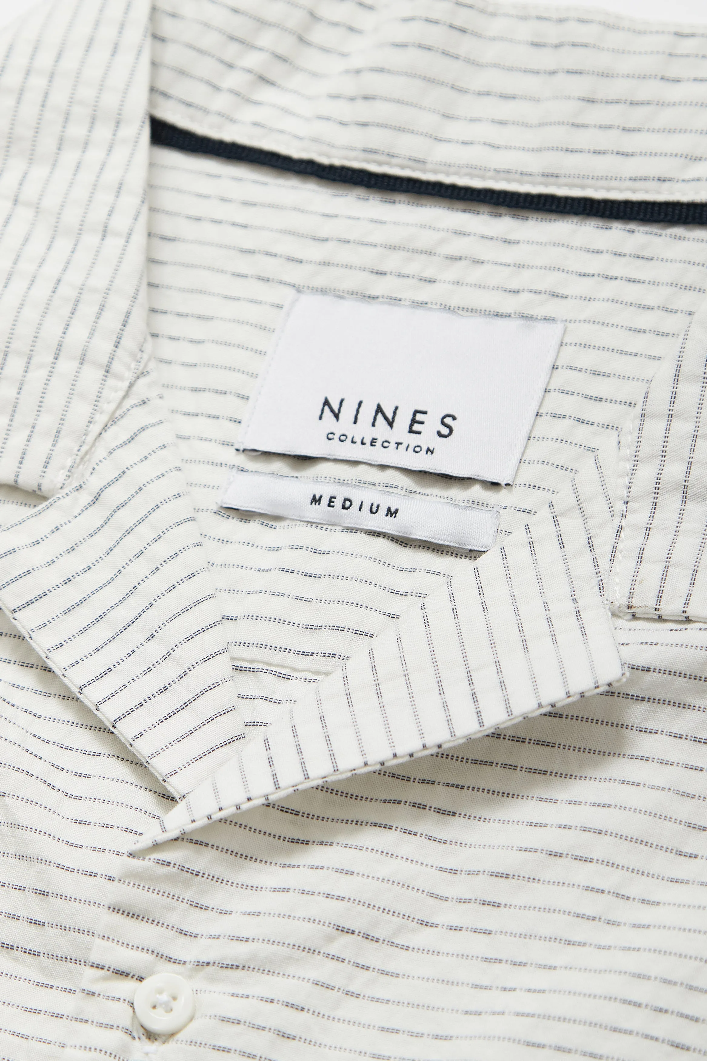 Alfredo Revere Collar Shirt in Off White