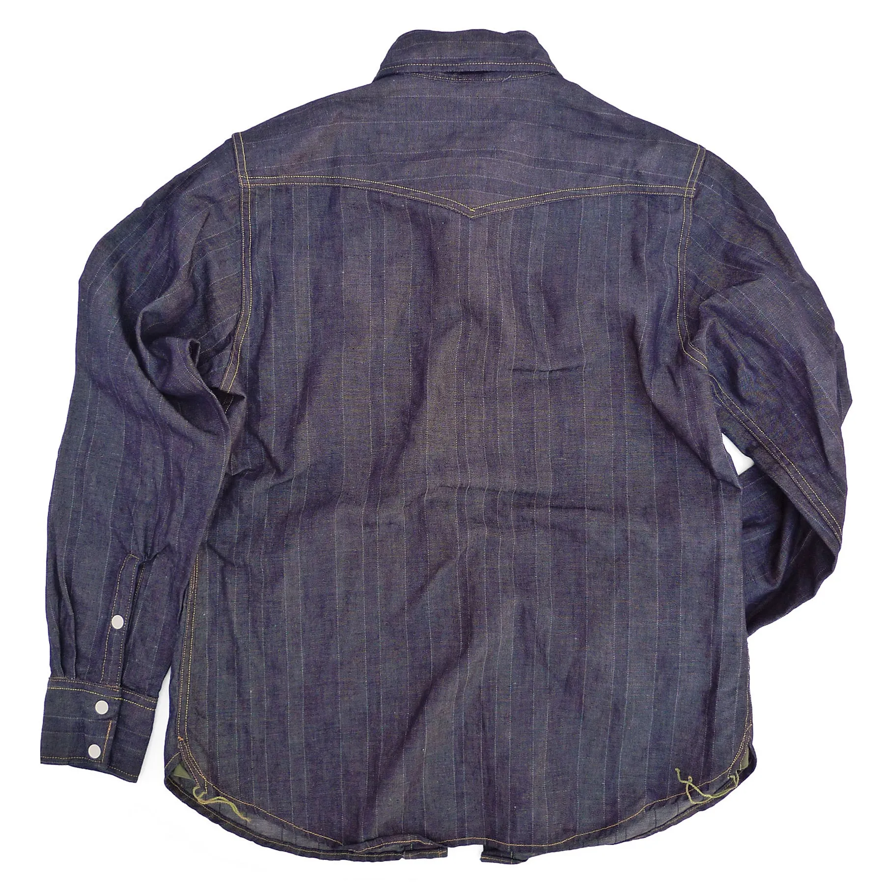 Appaloosa Shirt - NOS HBT Stripe Denim - Warehouse