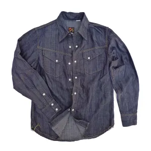 Appaloosa Shirt - NOS HBT Stripe Denim - Warehouse