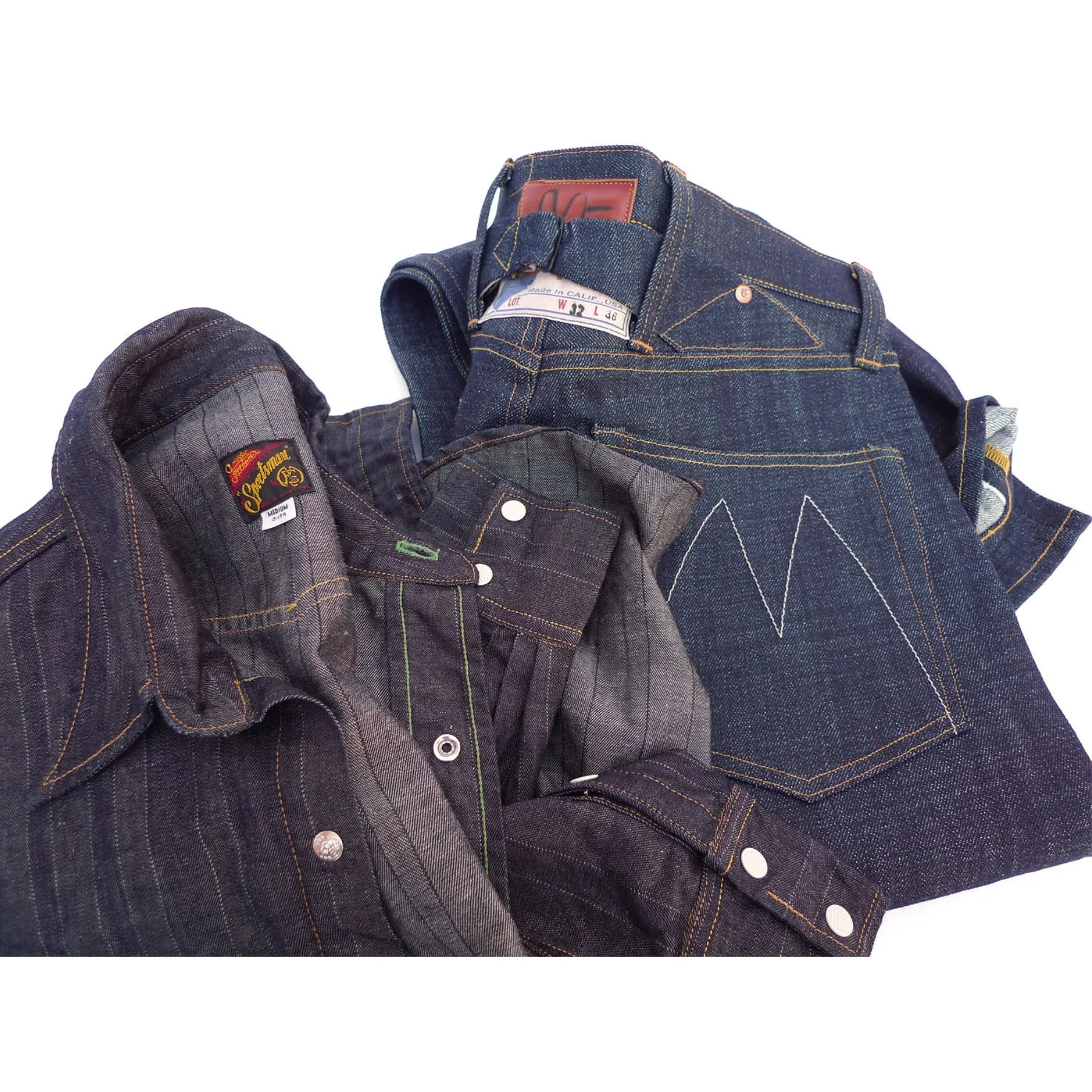 Appaloosa Shirt - NOS HBT Stripe Denim - Warehouse