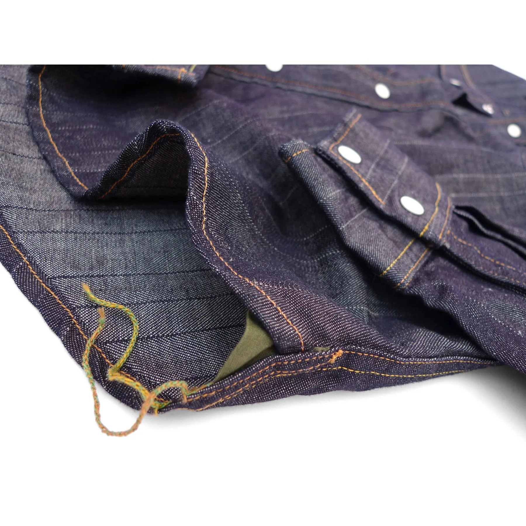 Appaloosa Shirt - NOS HBT Stripe Denim - Warehouse