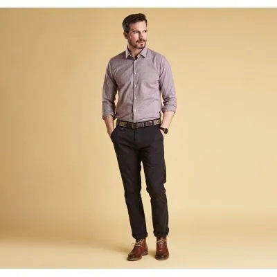 Barbour Highfield Micro Gingham Mens Shirt - Navy