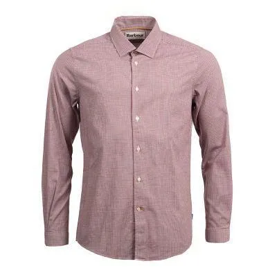 Barbour Highfield Micro Gingham Mens Shirt - Navy