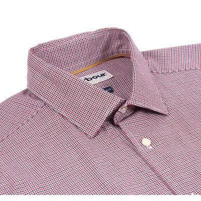 Barbour Highfield Micro Gingham Mens Shirt - Navy