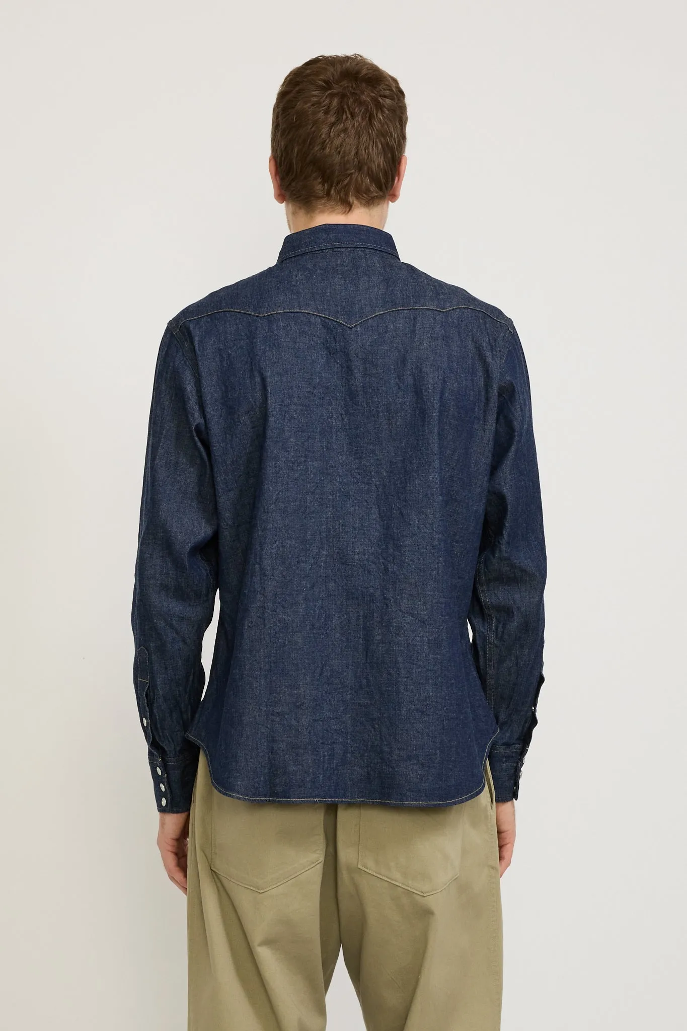 Blue Denim Western Shirt