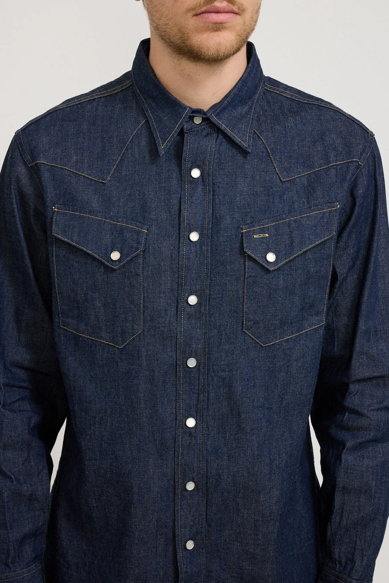 Blue Denim Western Shirt