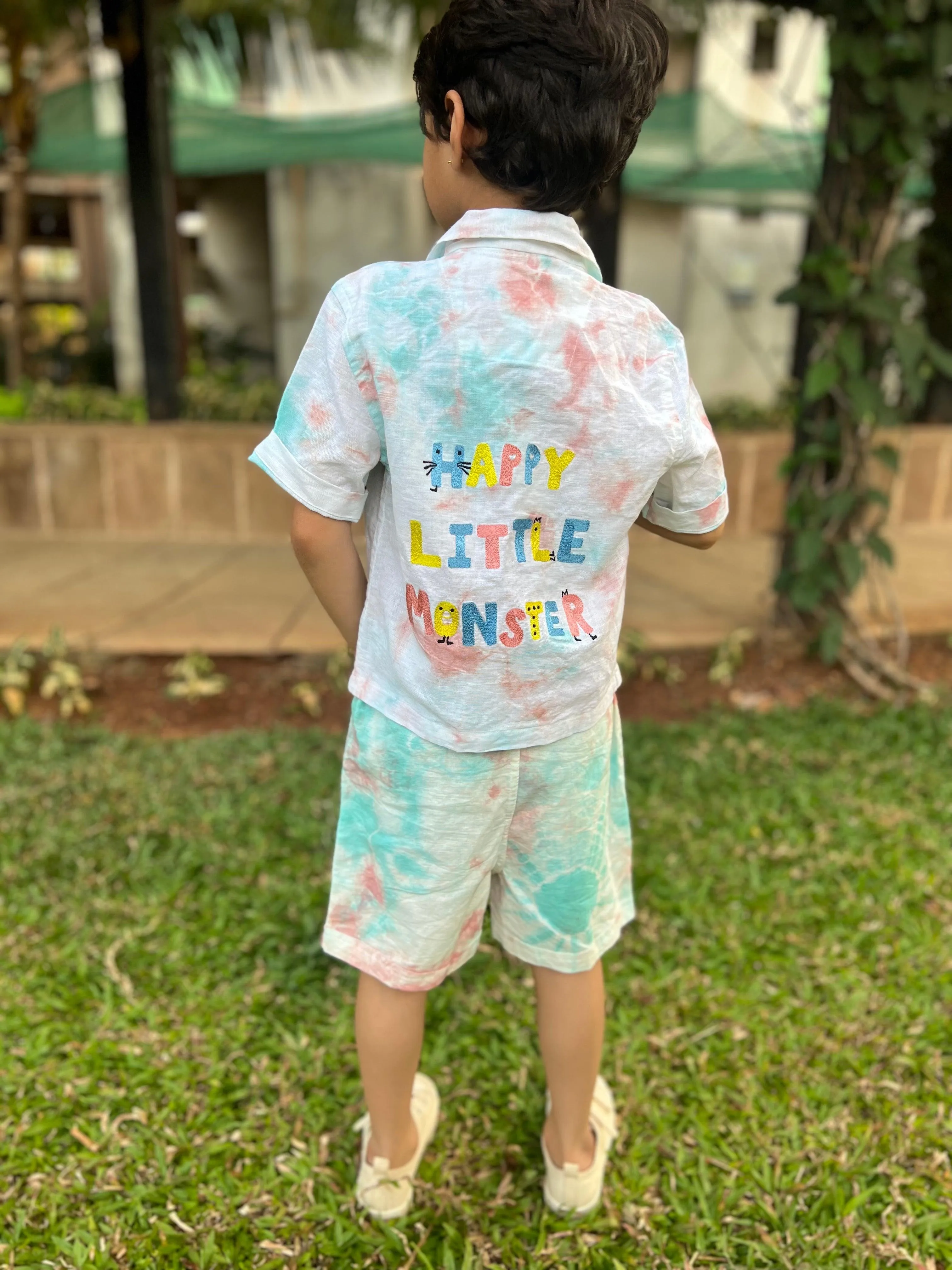 BLUE PINK TIE DYE CO-ORD SET - SET OF 2