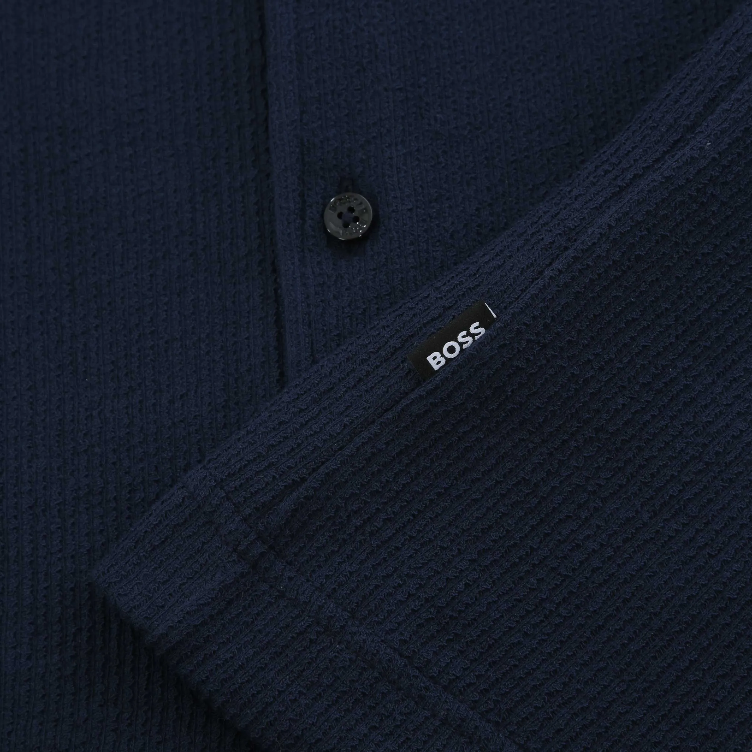 BOSS Powell 129 SS Shirt in Navy