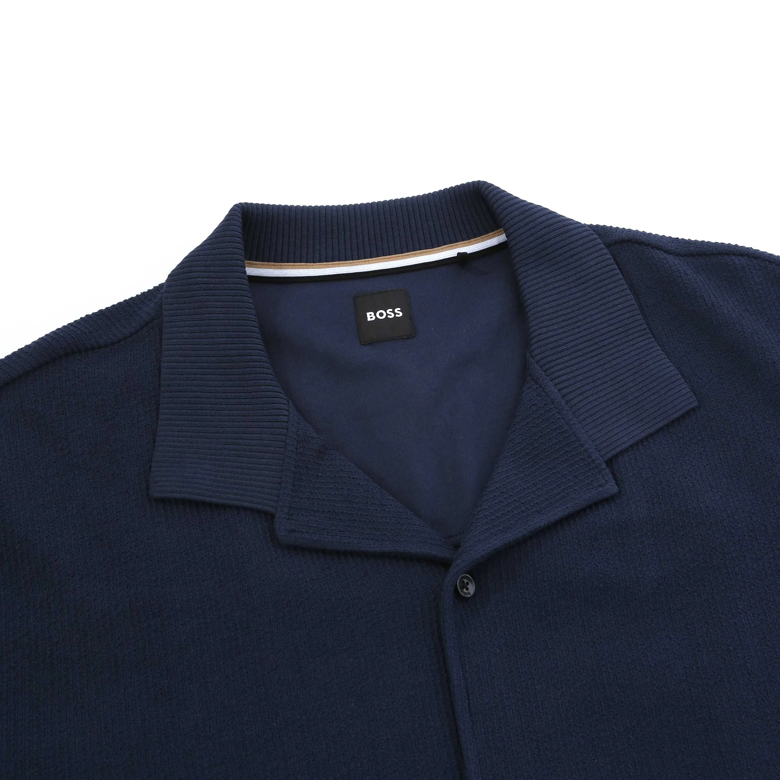 BOSS Powell 129 SS Shirt in Navy