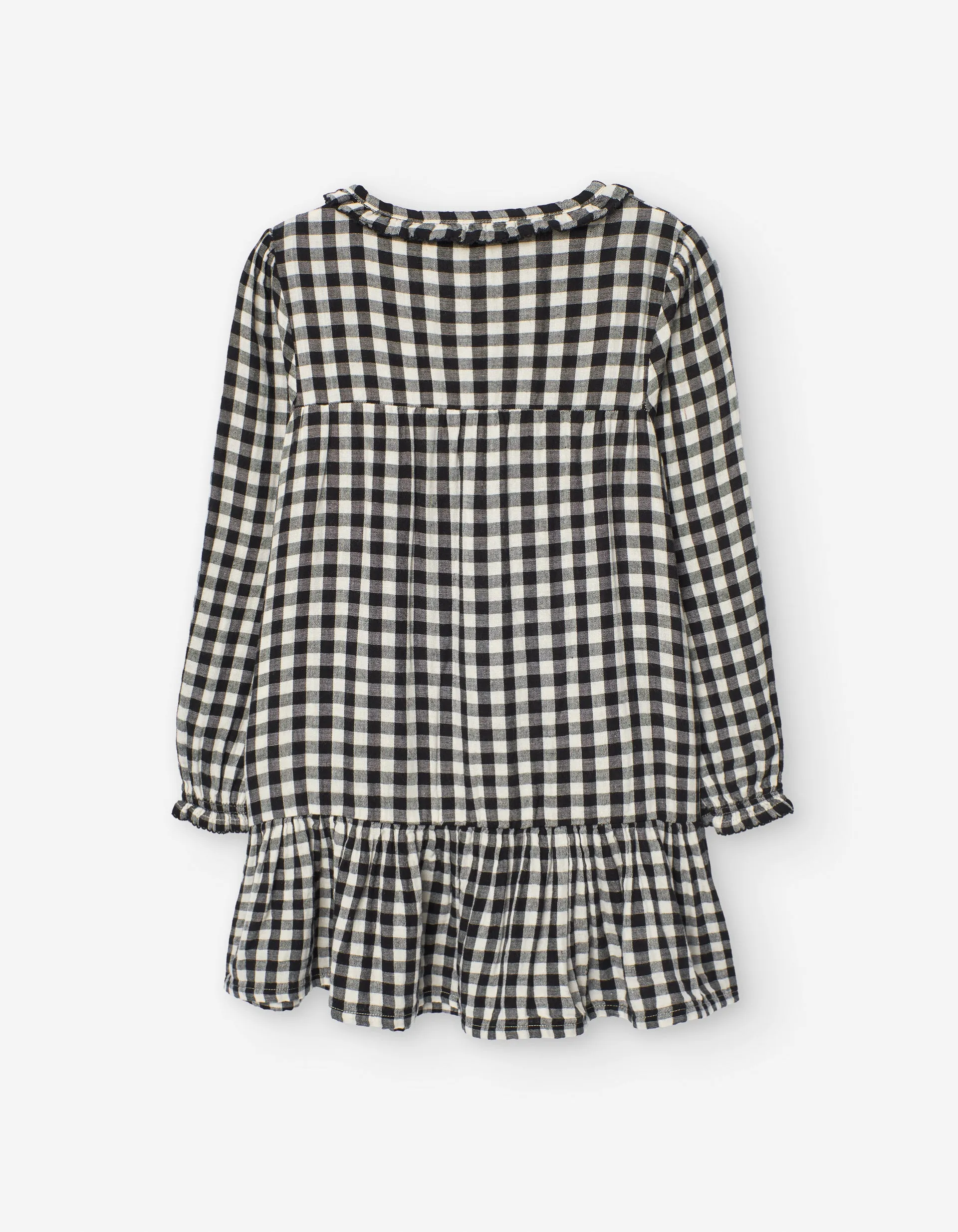 dress gingham - black/white