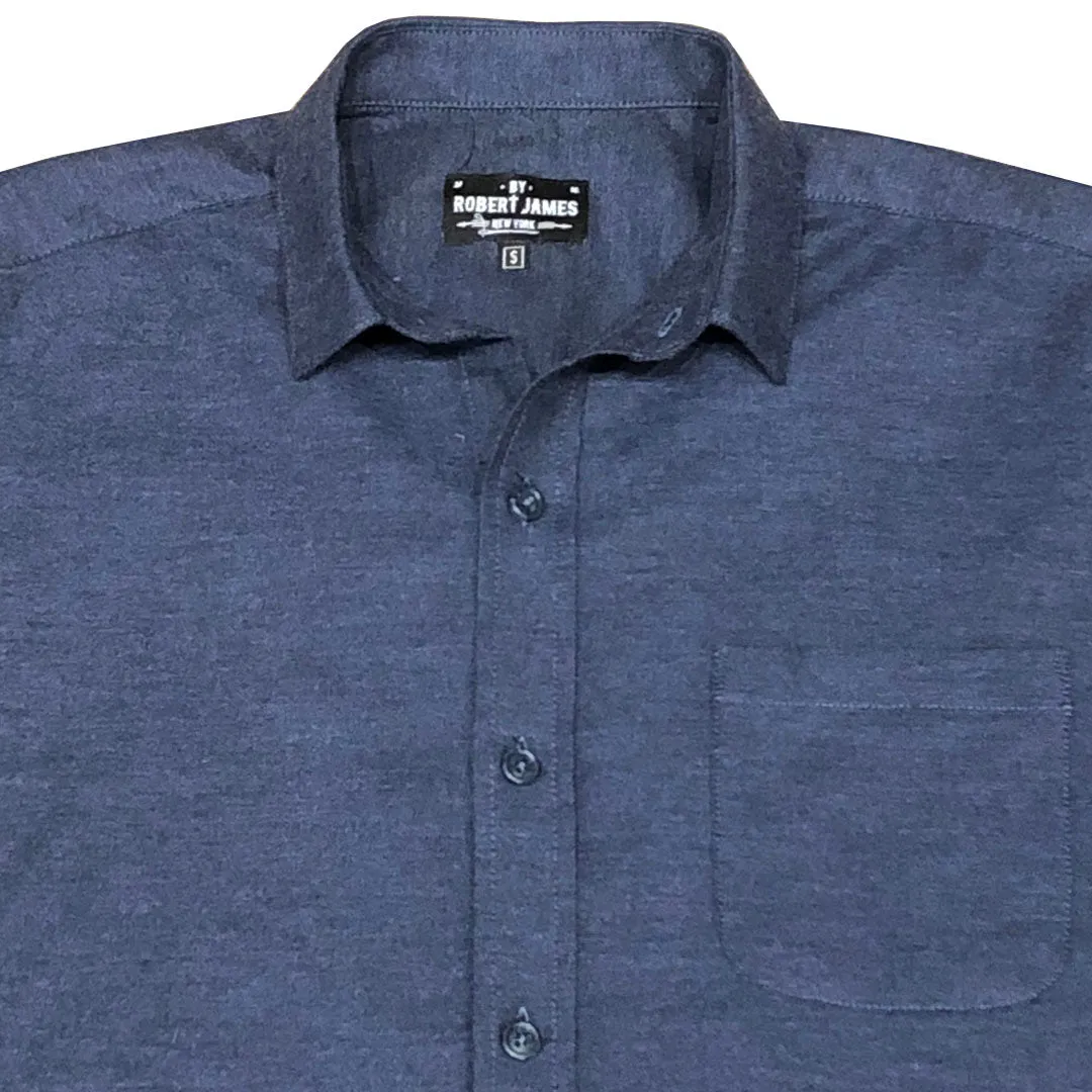 DYLAN-  NAVY FLANNEL SHIRT