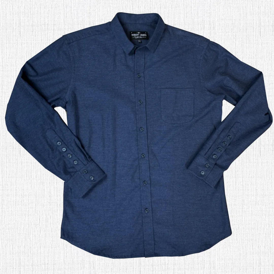 DYLAN-  NAVY FLANNEL SHIRT