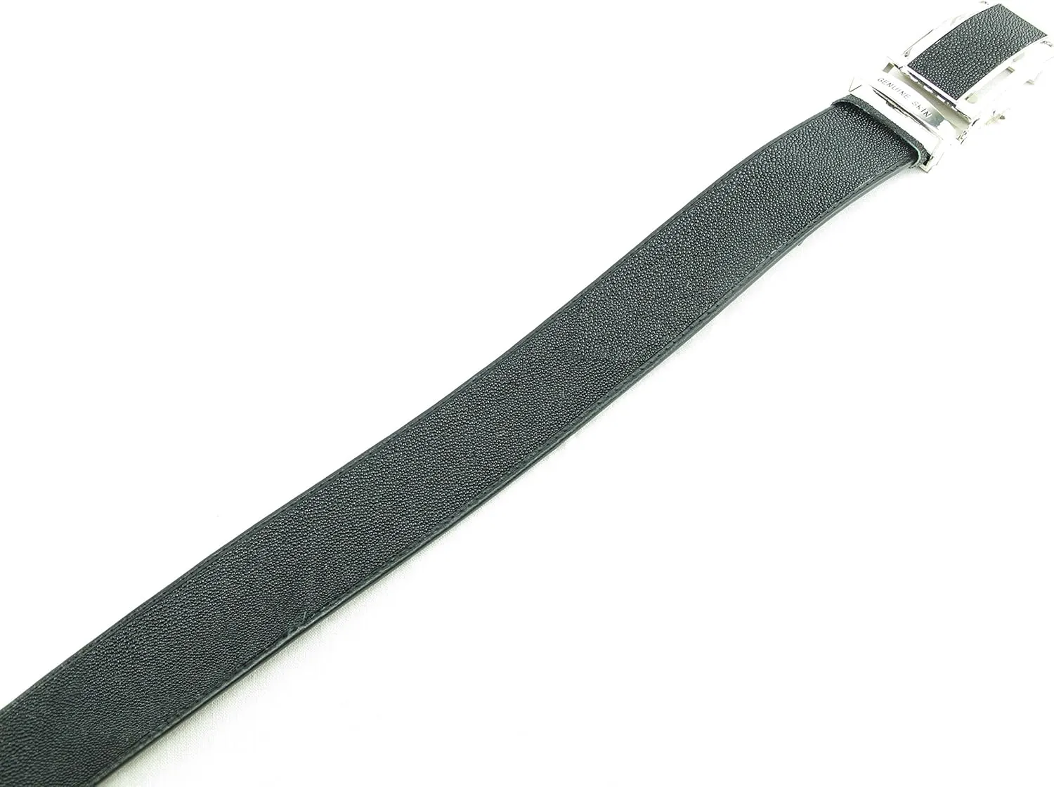 Genuine Stingray Shagreen Skin Leather 1 Diamond Men's Belt 46" Black