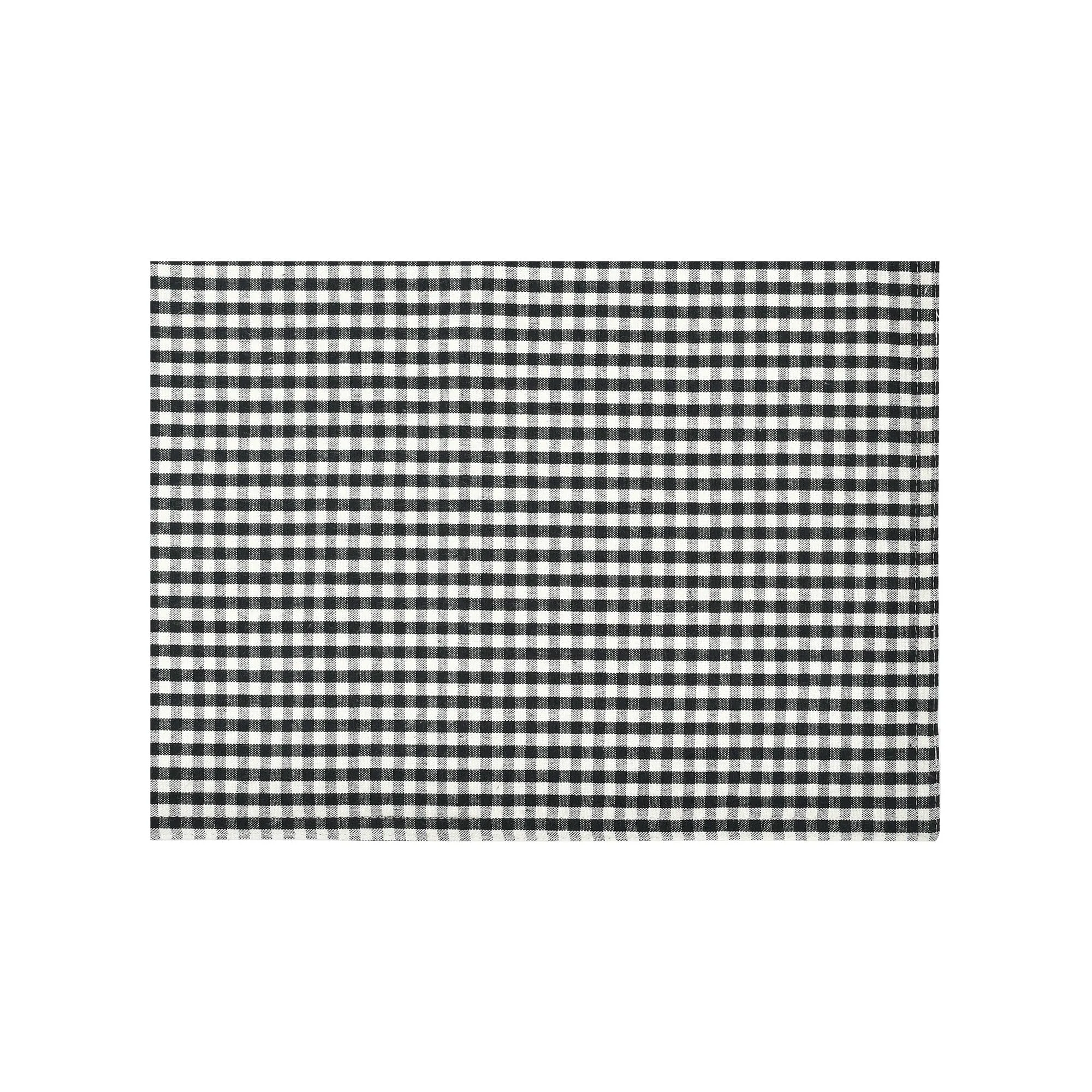 Gingham Check Yarn Dyed Placemat 4-Pack Set