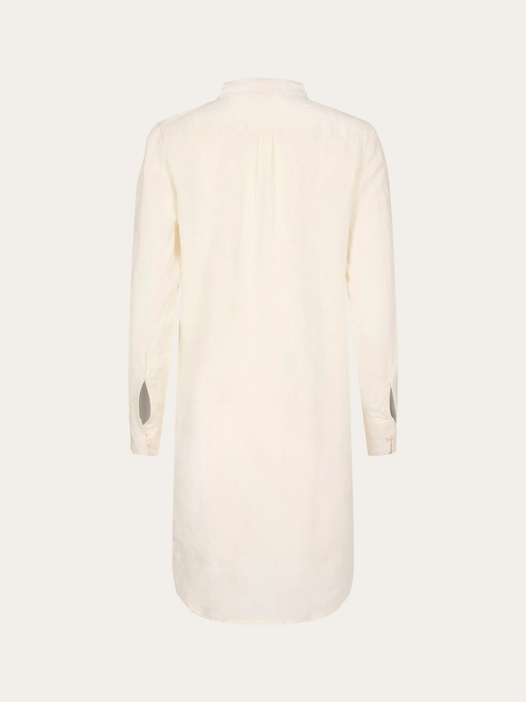 HEATHER classic linen dress - Buttercream