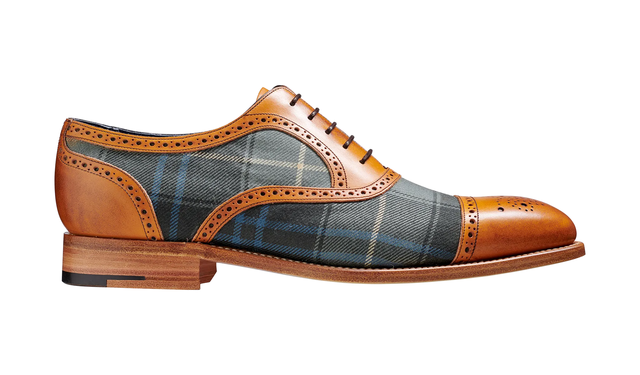 Hursley - Cedar Calf / Check Fabric