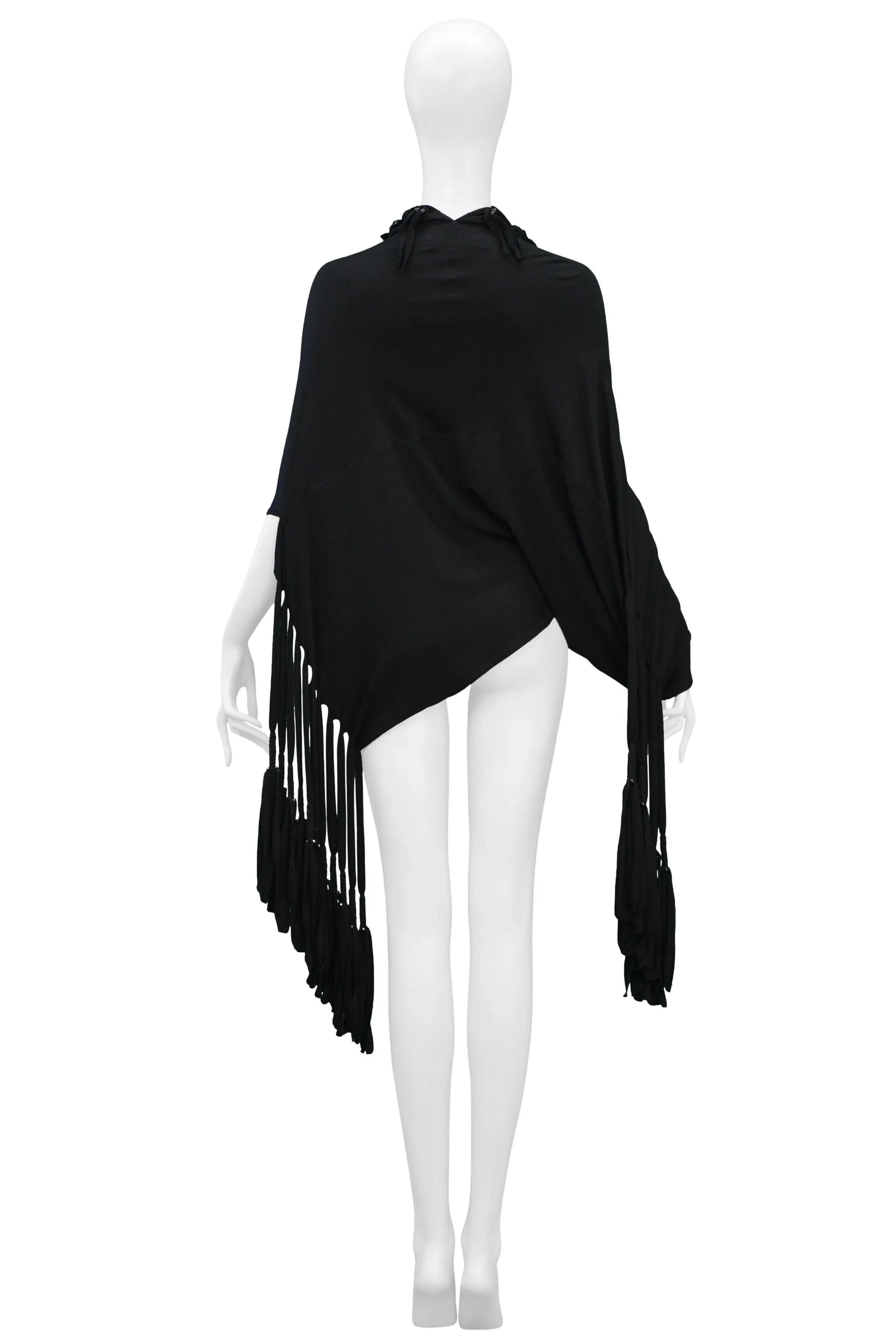 JUNYA WATANABE BLACK BRAIDED & FRINGE TOP 2014