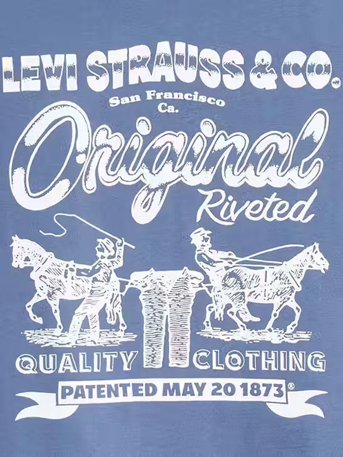 Levis 224911482 Mens Classic Graphic T-Shirt Vintage Indigo Blue