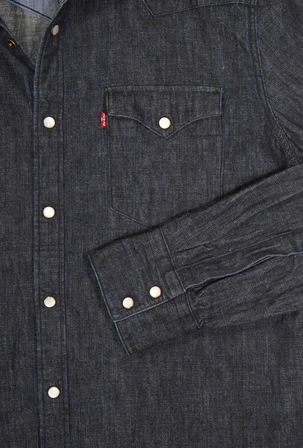 Levi's - Dark Blue Denim Western Shirt L