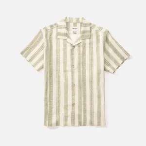 Linen Stripe SS Shirt (Natural)