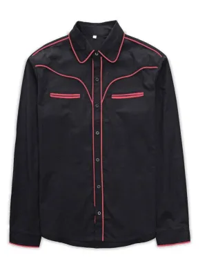 Men's Vintage Style Western Shirt RED