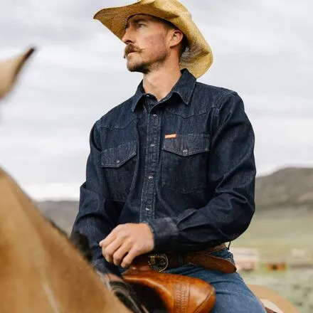 Men's Wyatt Pearl Snap Shirt Sendero Provisions Co., Workman Denim