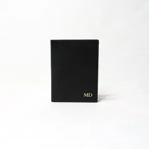 'Osaka' Black Saffiano Leather Card Wallet