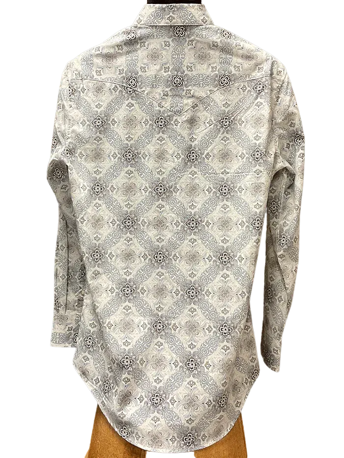 Panhandle Slim Men's Rock & Roll Denim Long Sleeve Snap Blue Shirt