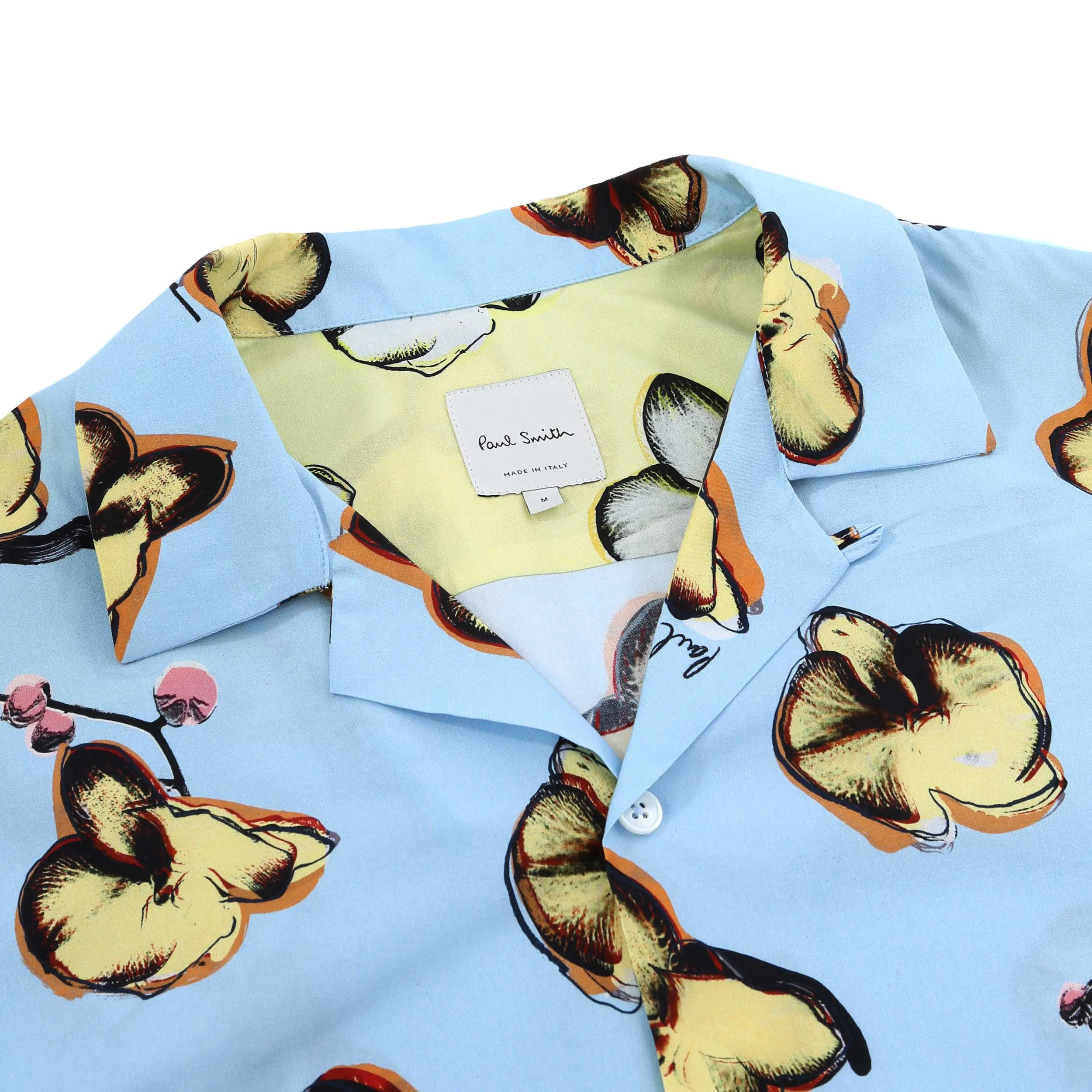 Paul Smith Orchid Reg Fit SS Shirt in Light Blue