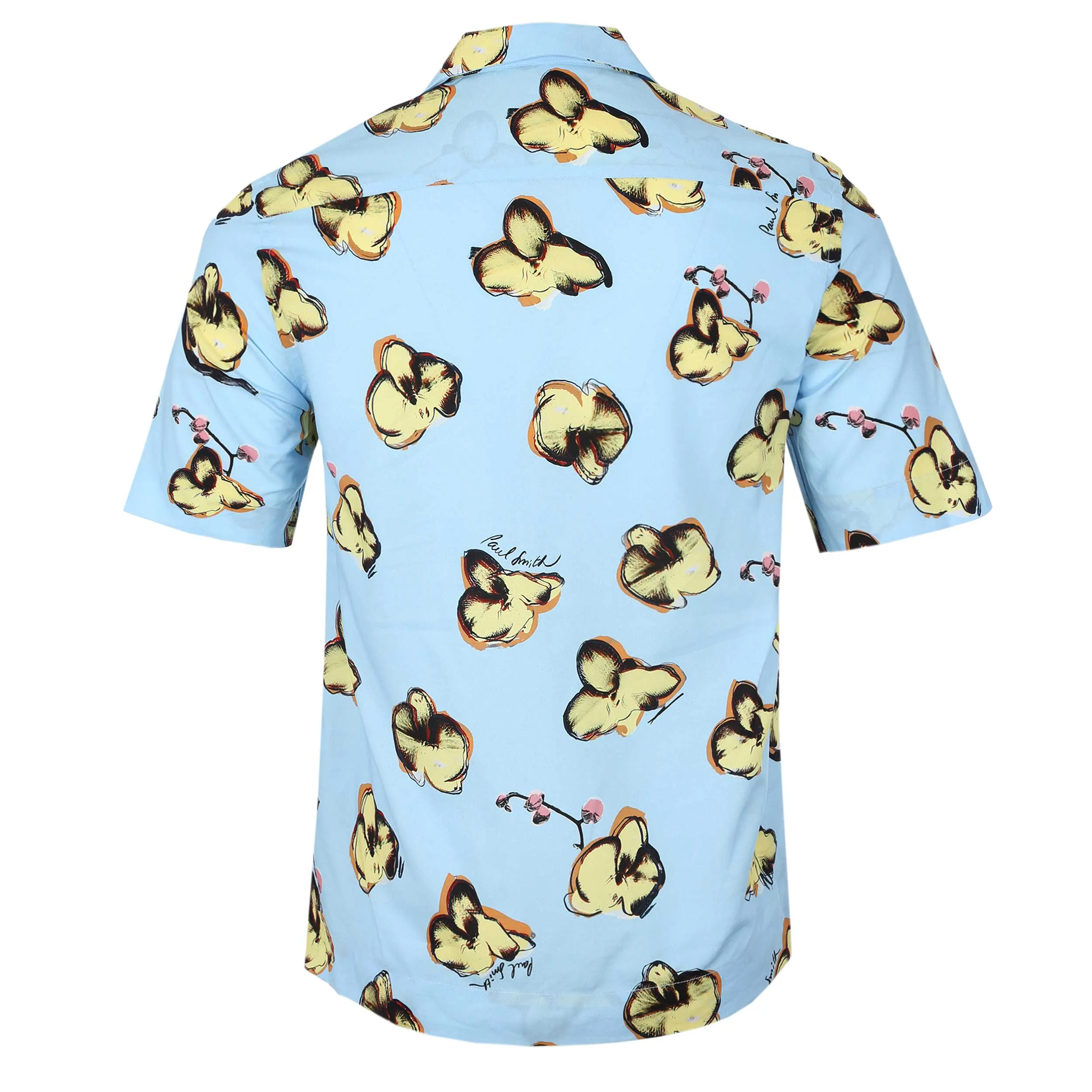 Paul Smith Orchid Reg Fit SS Shirt in Light Blue