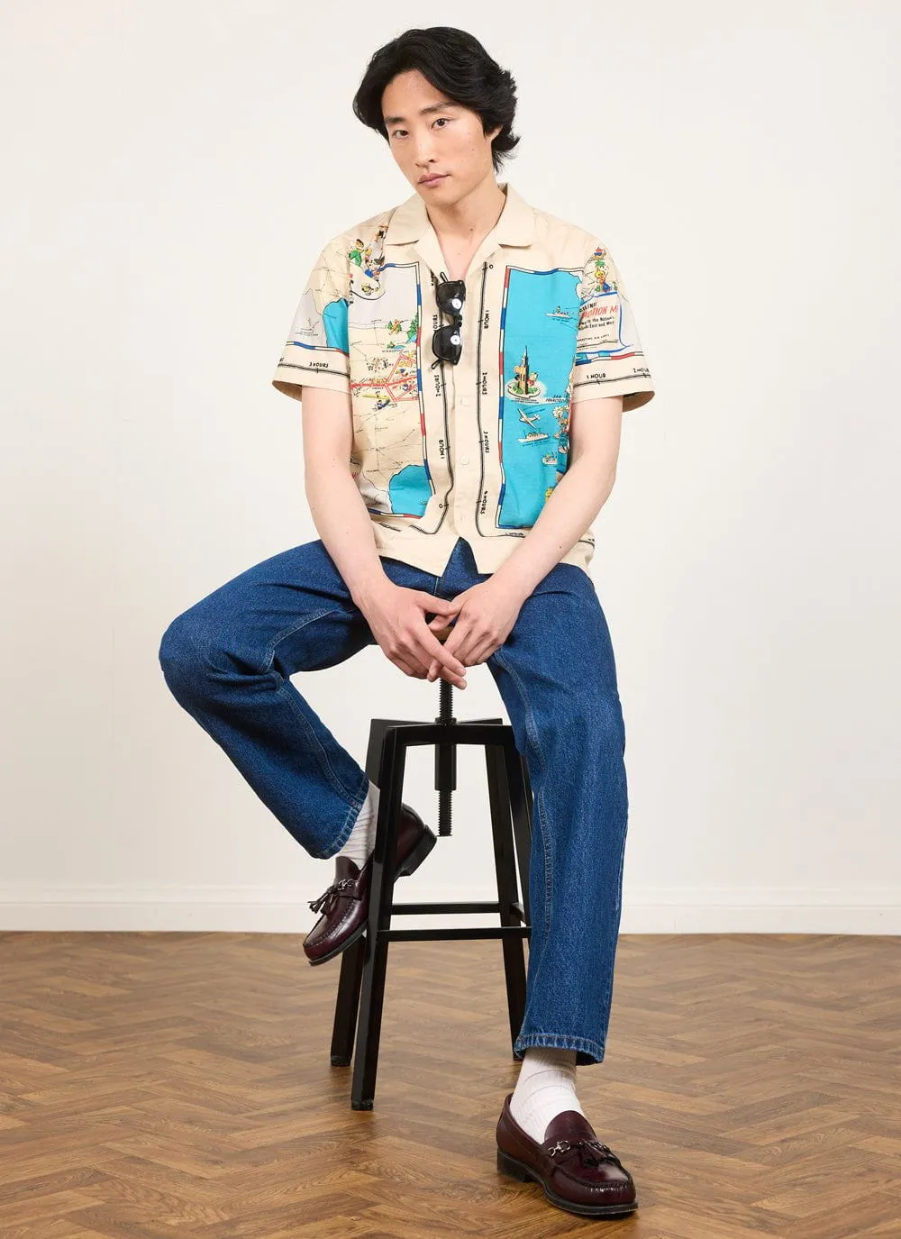 Perciliner Cuban Shirt | Cotton Ripstop | Ecru