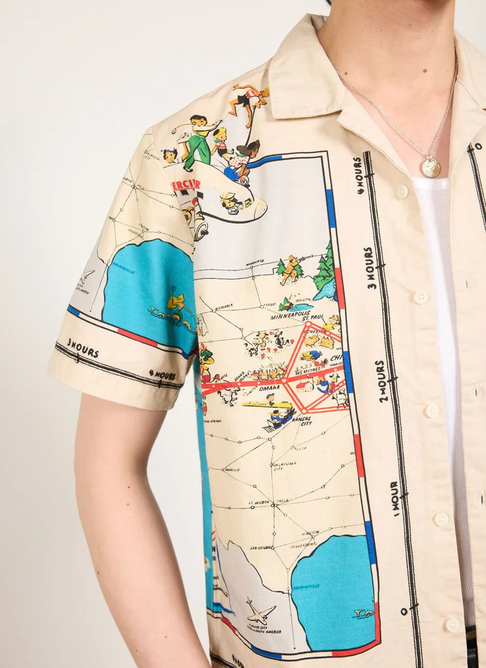 Perciliner Cuban Shirt | Cotton Ripstop | Ecru