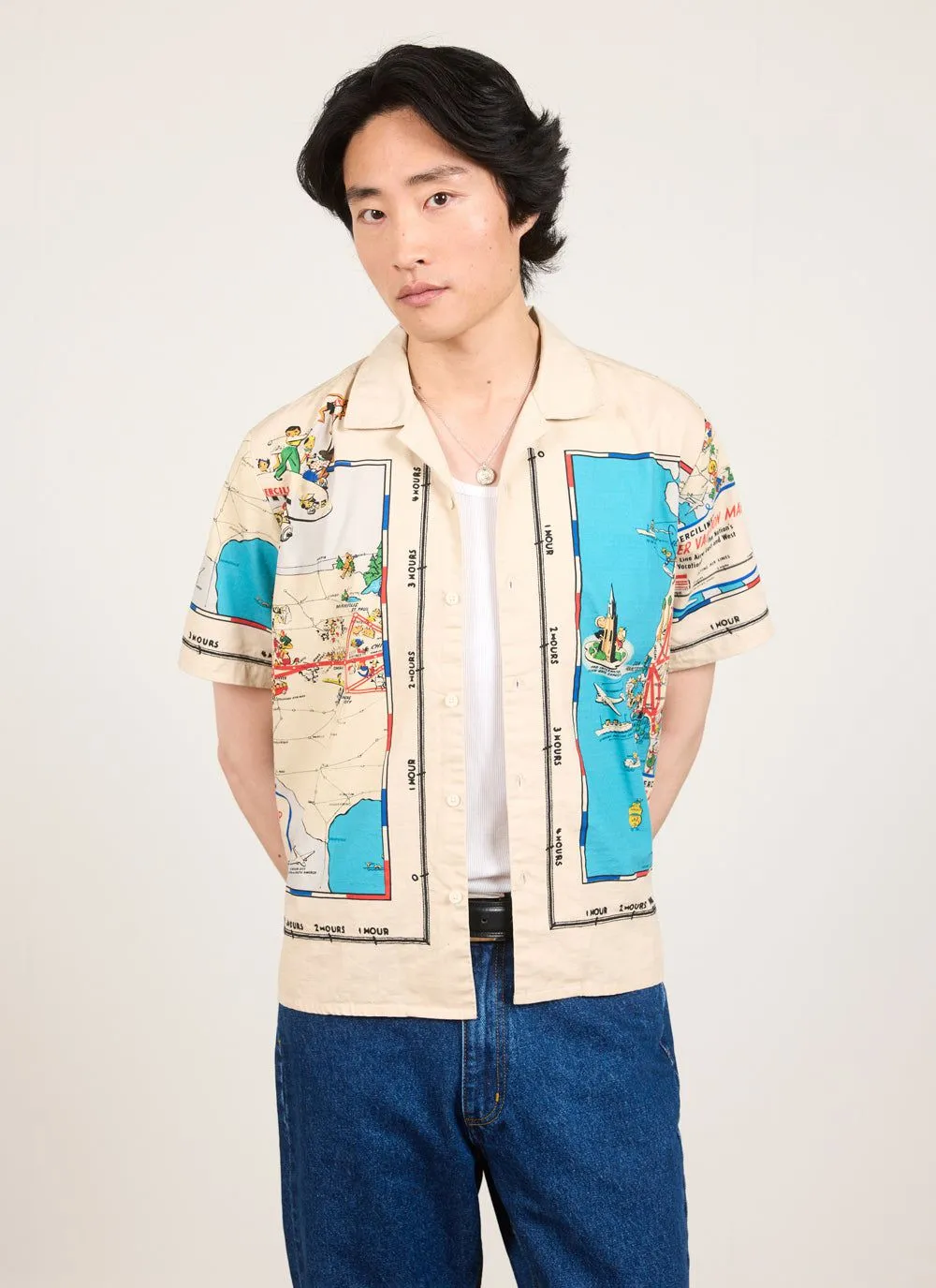 Perciliner Cuban Shirt | Cotton Ripstop | Ecru