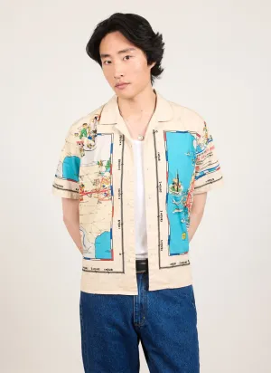 Perciliner Cuban Shirt | Cotton Ripstop | Ecru