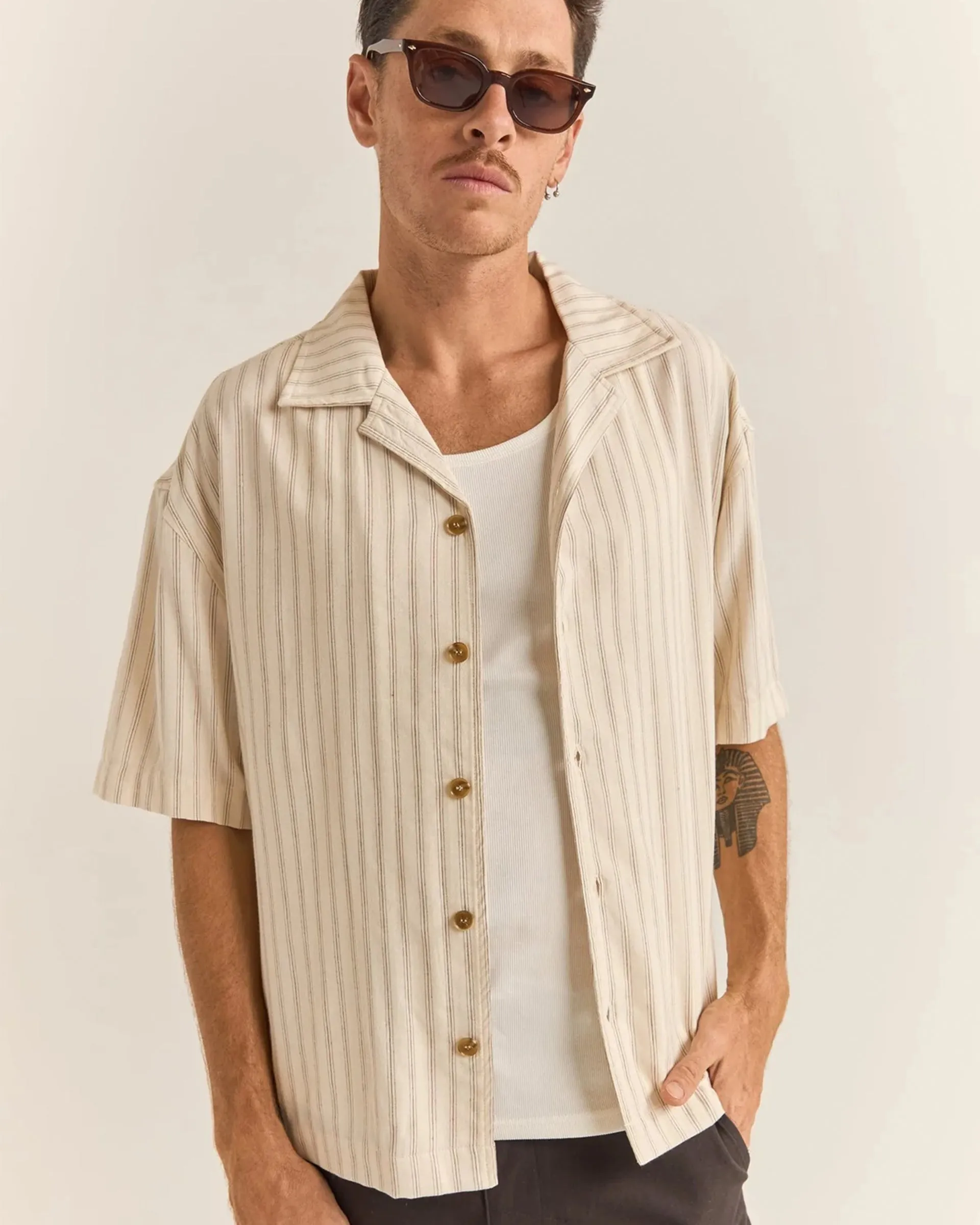 Relaxed Stripe S/S Shirt