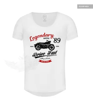 Retro Motorcycle Men's T-shirt Vintage Style Graphic Tee "Legendary Riders" MD898R