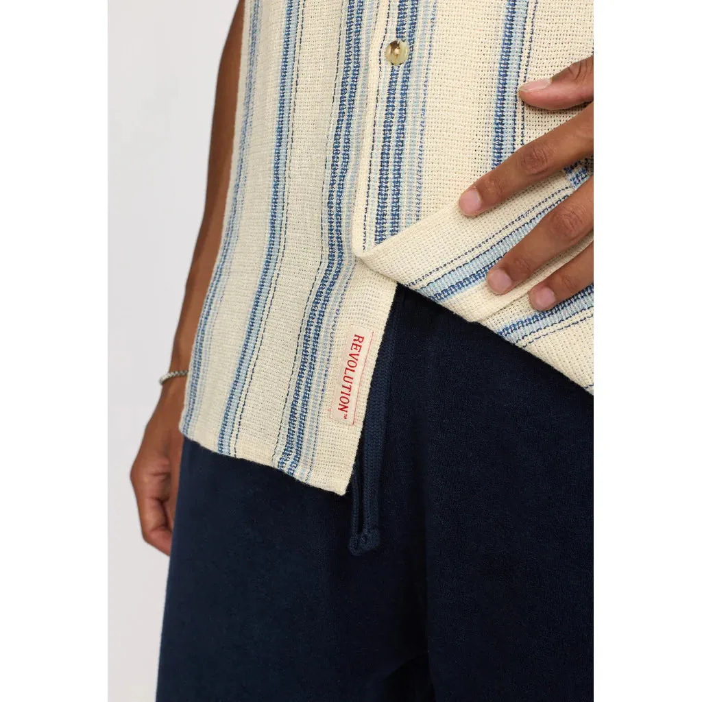REVOLUTION | 3163 Cuban Shirt | Blue
