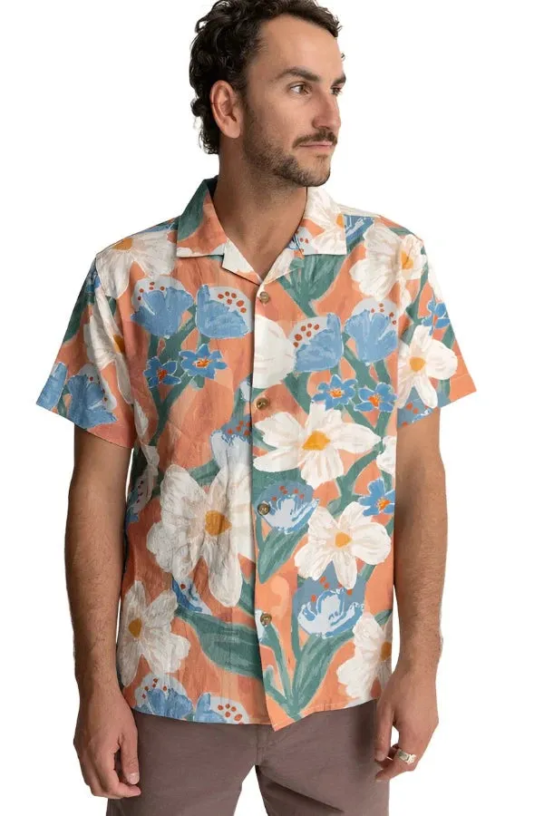 RHYTHM Lost Orchid Button-Up Shirt Melon
