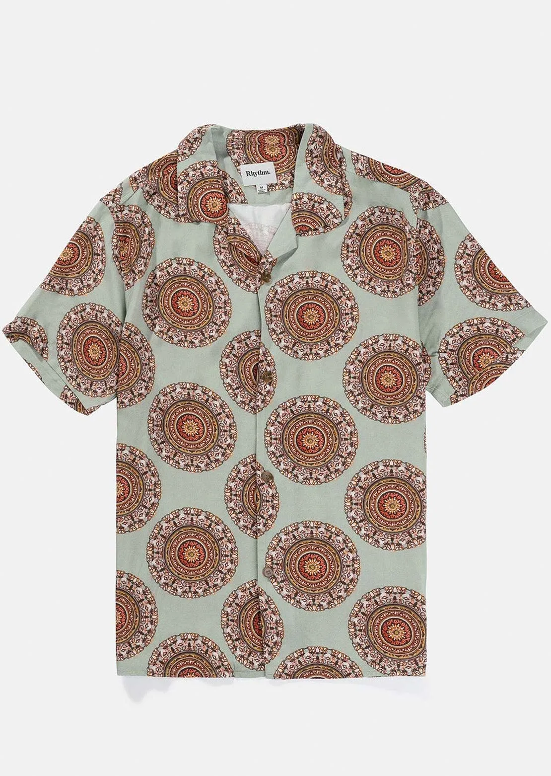 Rhythm Men's Dial Cuban Button Up Shirt
