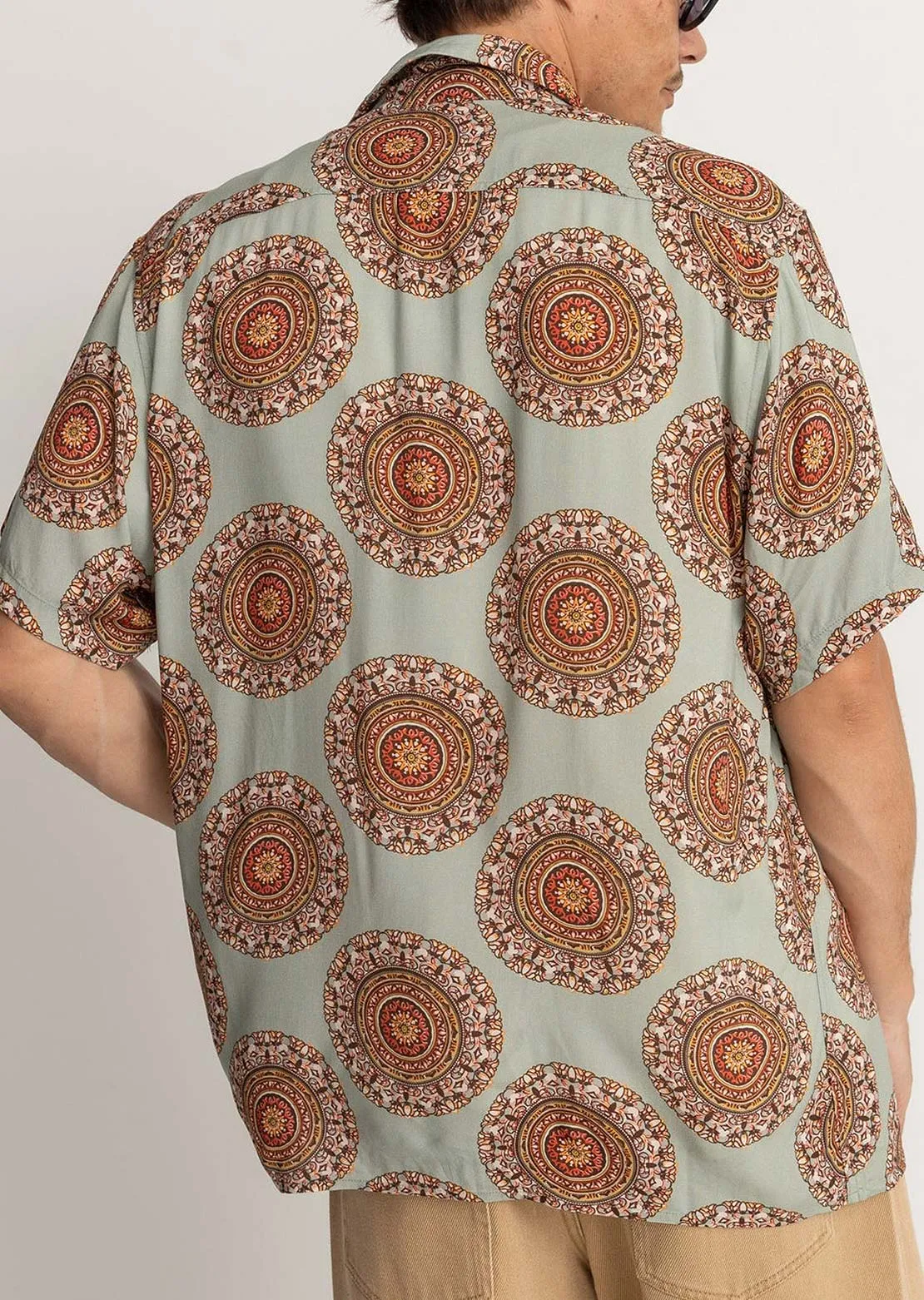 Rhythm Men's Dial Cuban Button Up Shirt