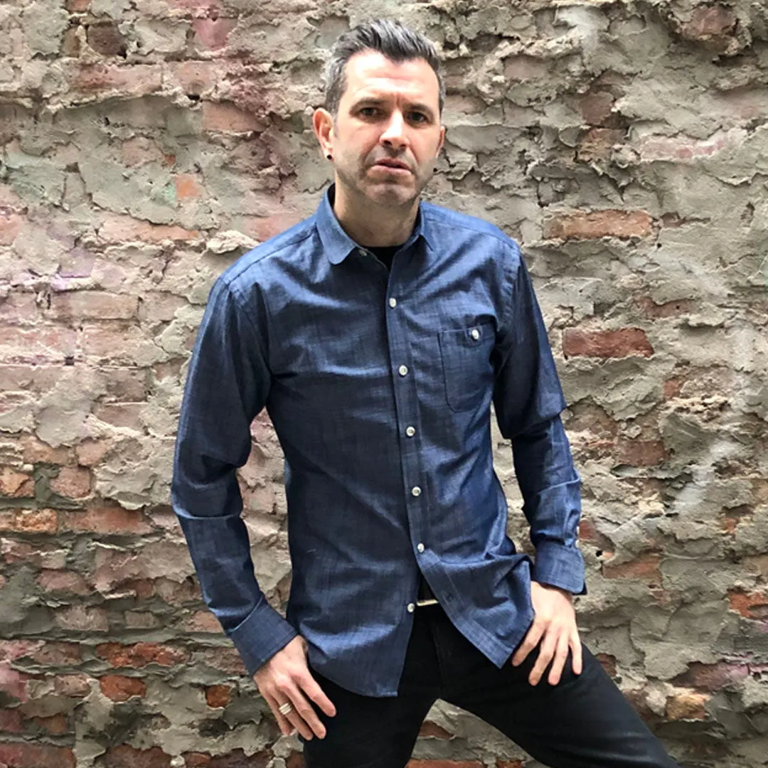 ROOSEVELT - INDIGO SLUB CHAMBRAY SHIRT