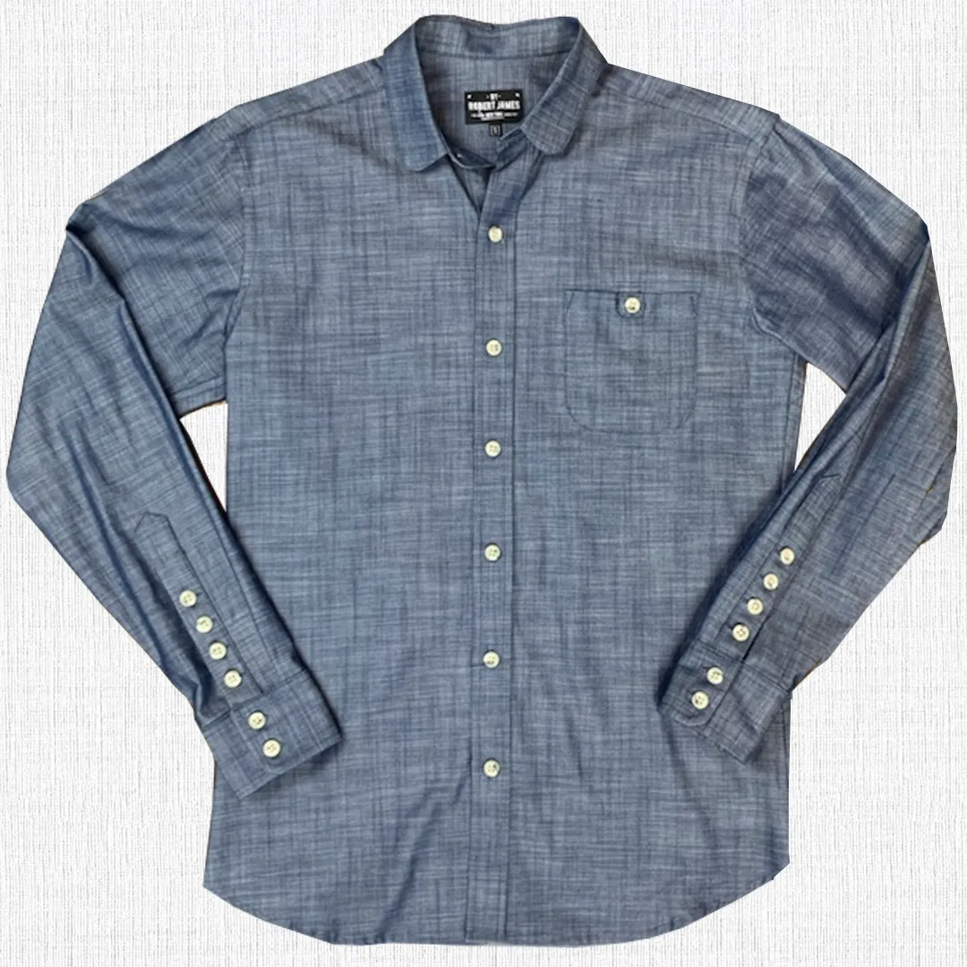 ROOSEVELT - INDIGO SLUB CHAMBRAY SHIRT