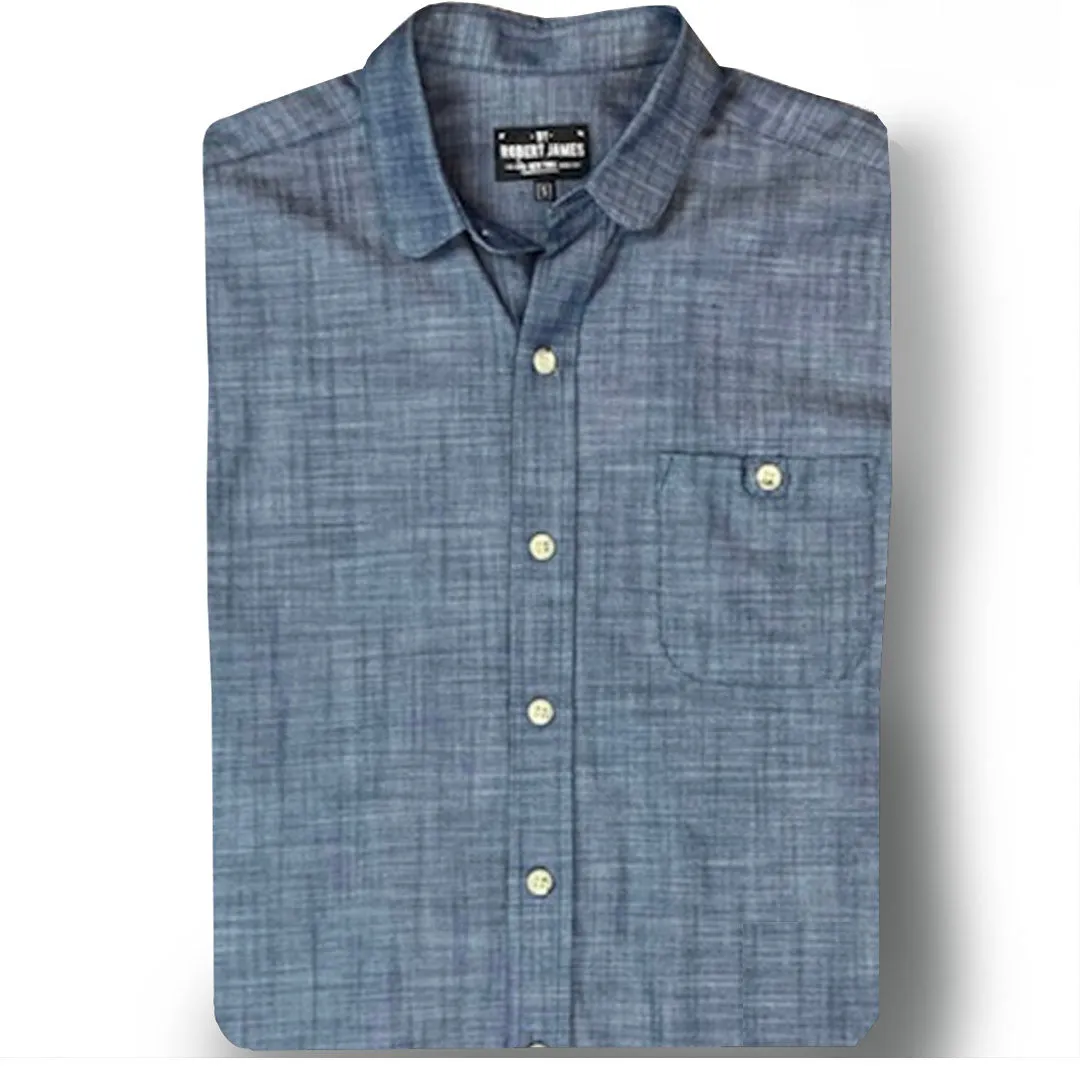 ROOSEVELT - INDIGO SLUB CHAMBRAY SHIRT