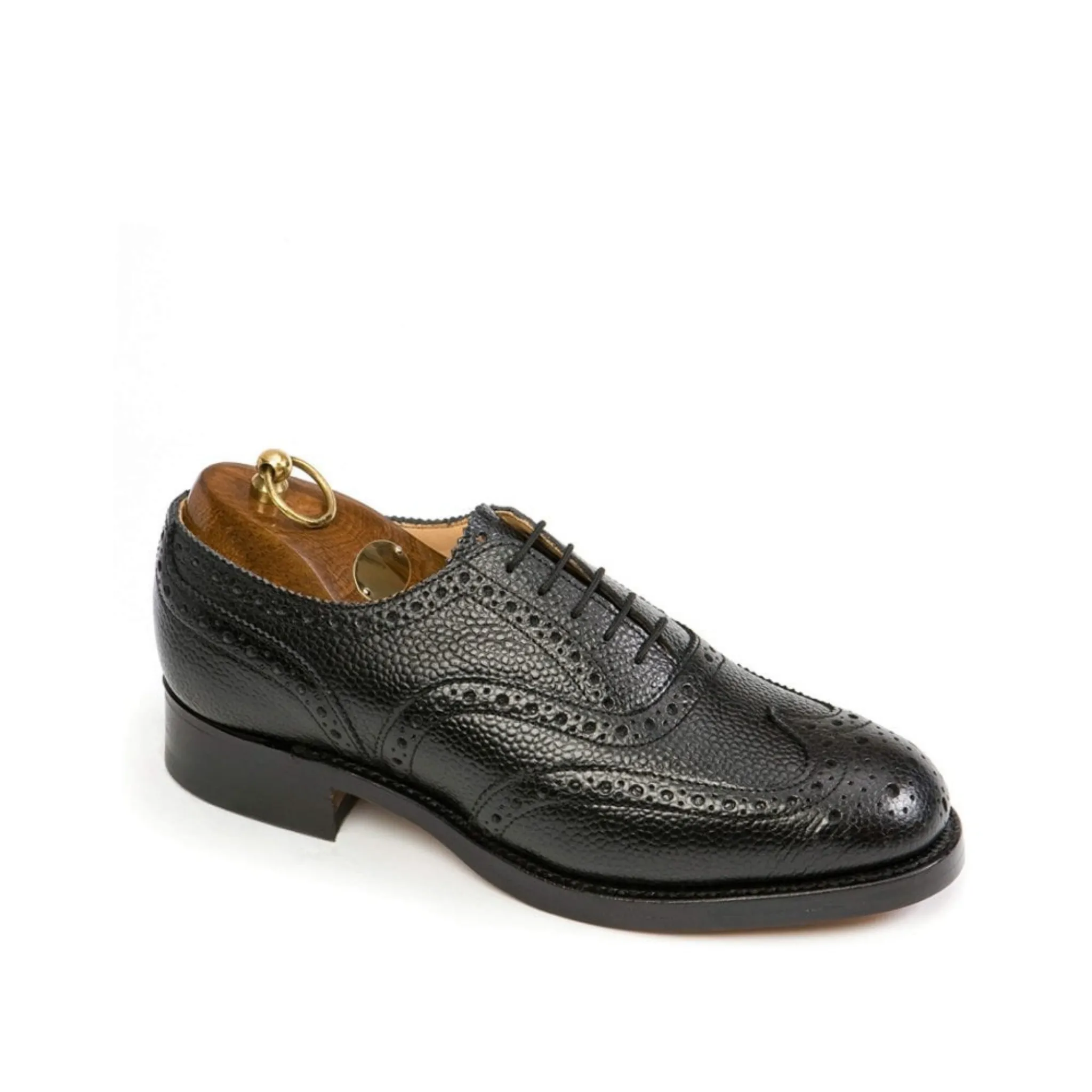 Sanders | Braemar | Black Grain Highland Brogue