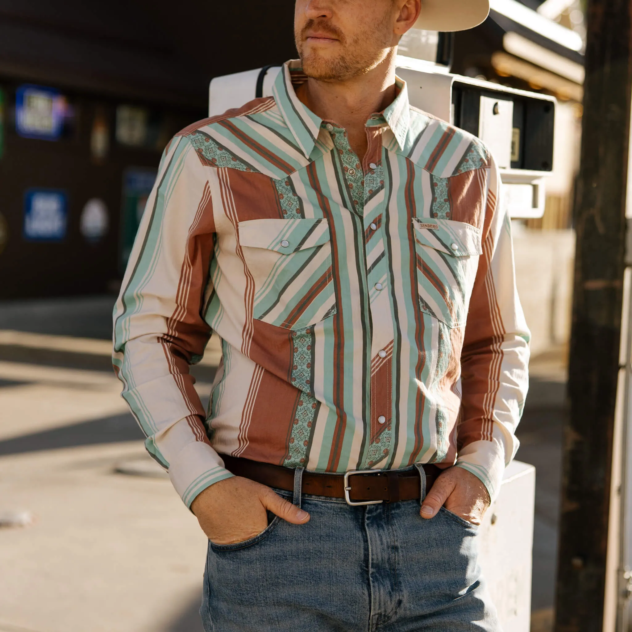 Serape Pearl Snap Shirt