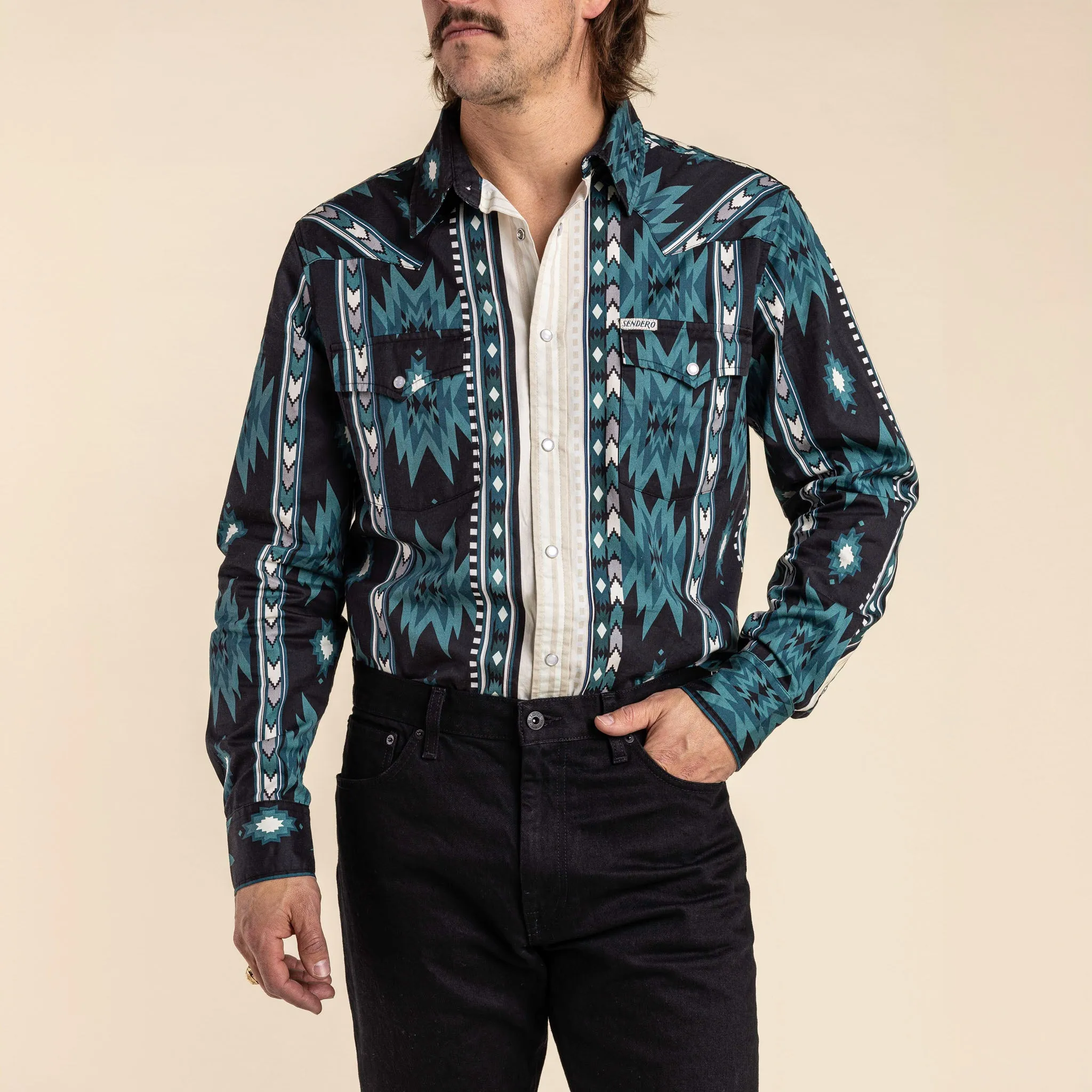 Serape Pearl Snap Shirt
