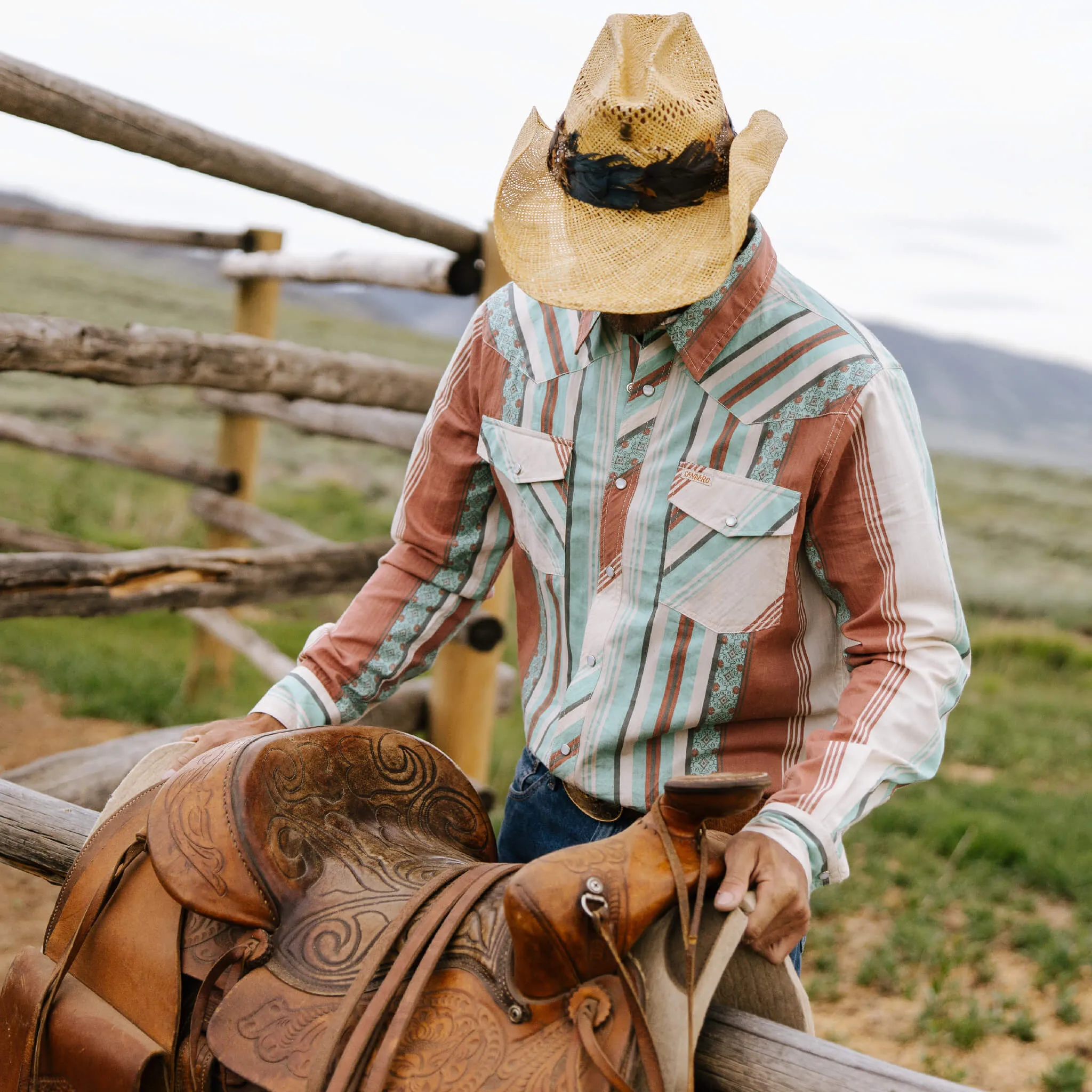 Serape Pearl Snap Shirt